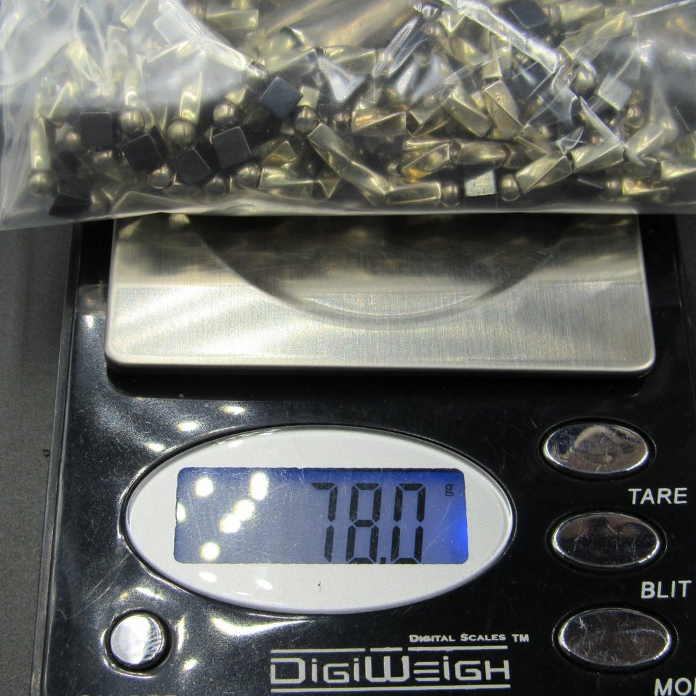 32" Sterling Silver Very Long Hematite Stone Necklace Vintage - Picture 7 of 7